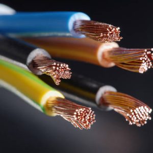 Macro detail of some cables.